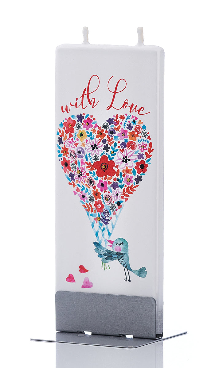 Love Bird with Floral Heart