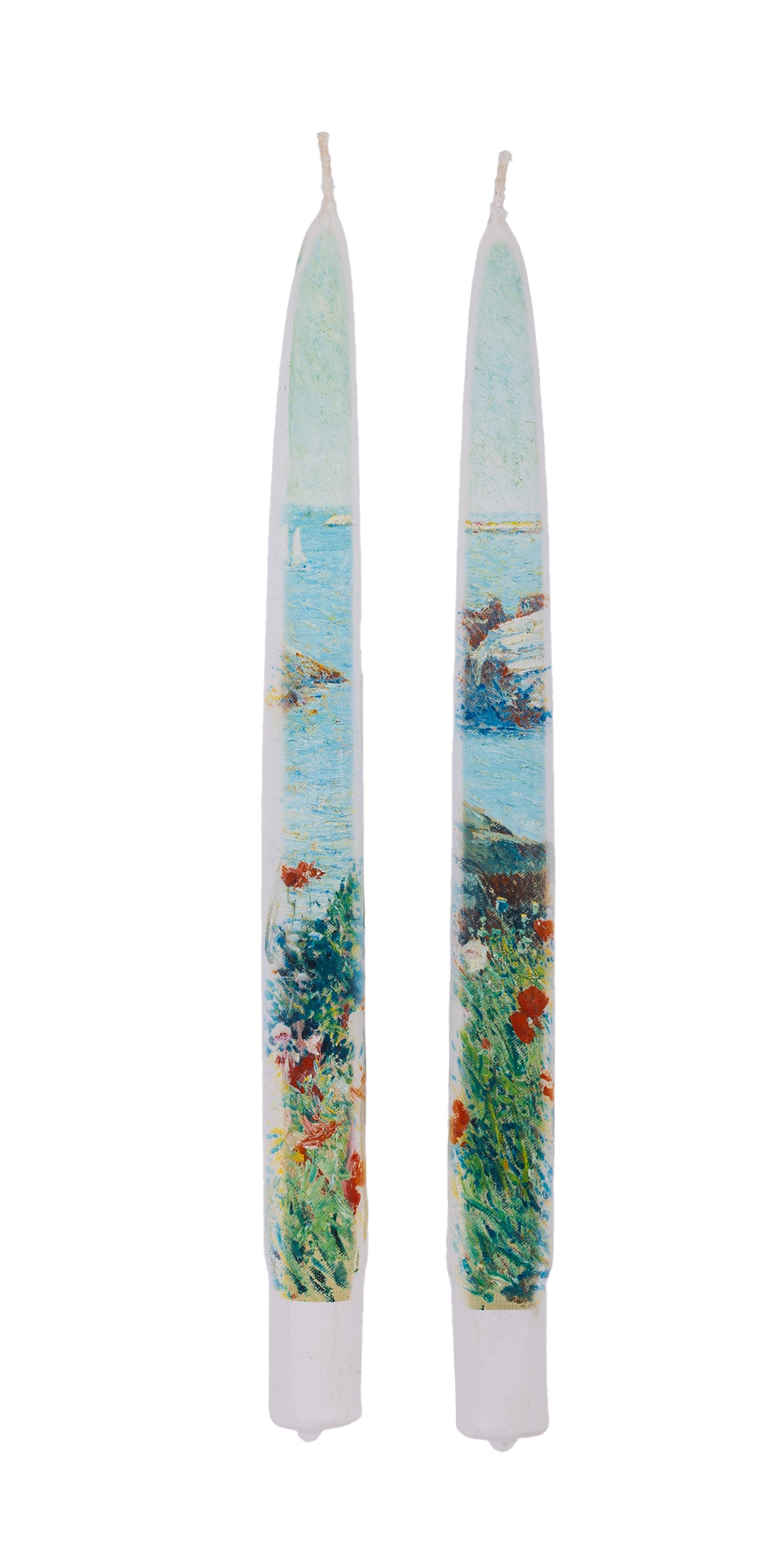 Childe Hassam Poppies, Isles of Shoals, 1891 - Set of  2 Taper Candles