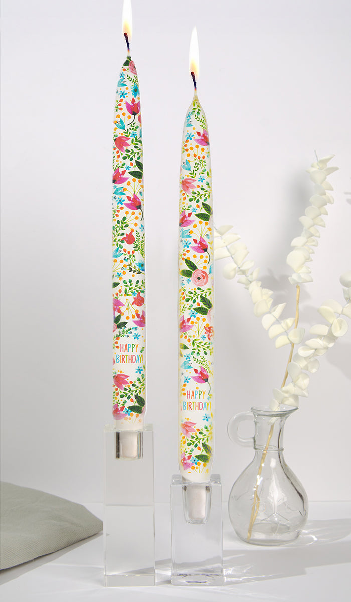 Happy Birthday Florals - Set of 2