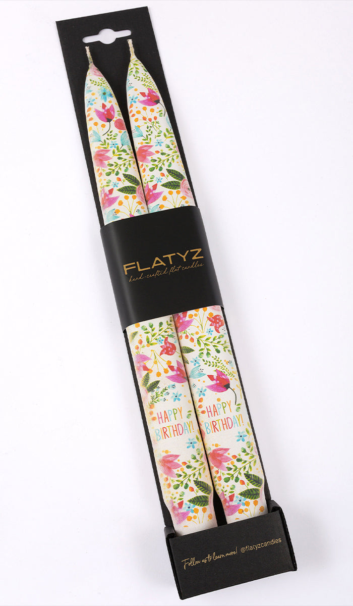 Happy Birthday Florals - Set of 2