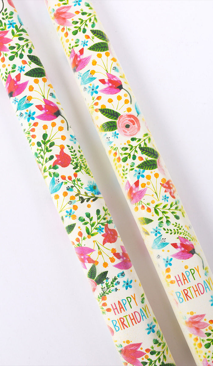 Happy Birthday Florals - Set of 2