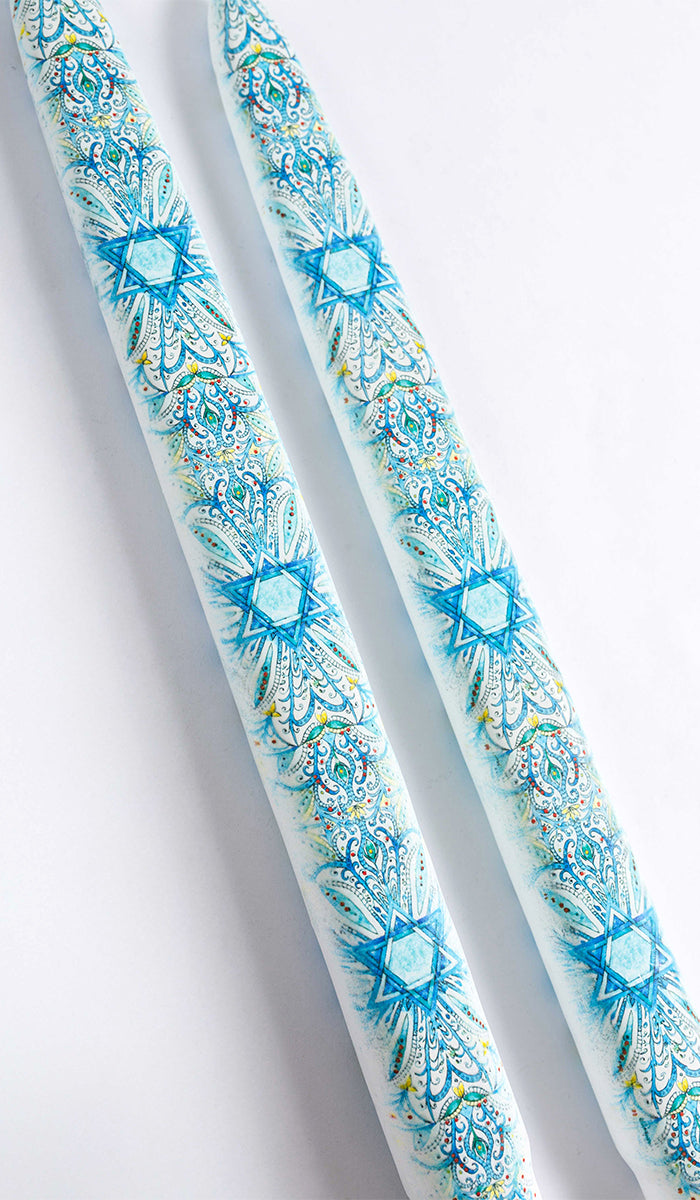 Star of David Ornament - Set of 2