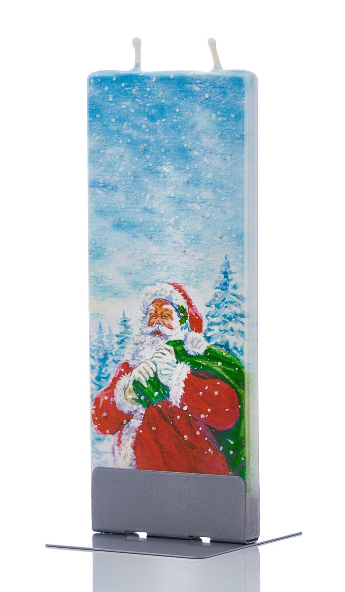Santa In Snow with Present Sack