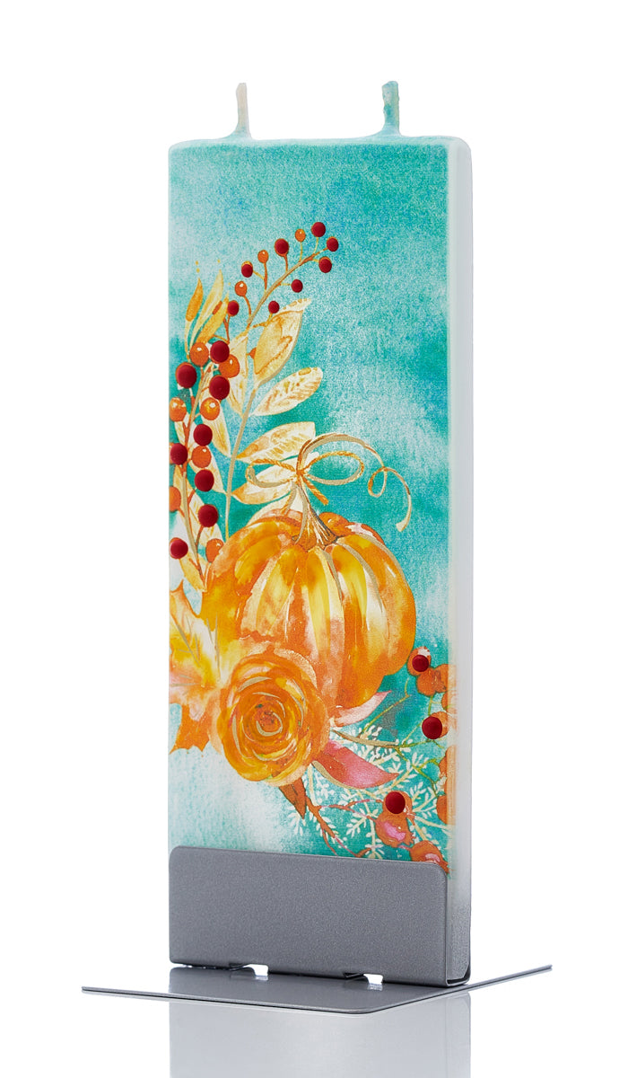 Fall Pumpkins in Turquoise Sky Candle
