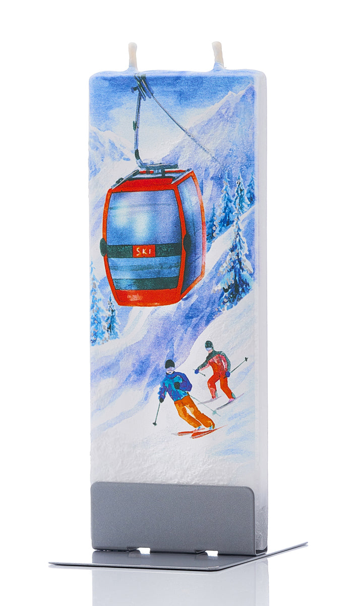 Ski Lift with Skiers
