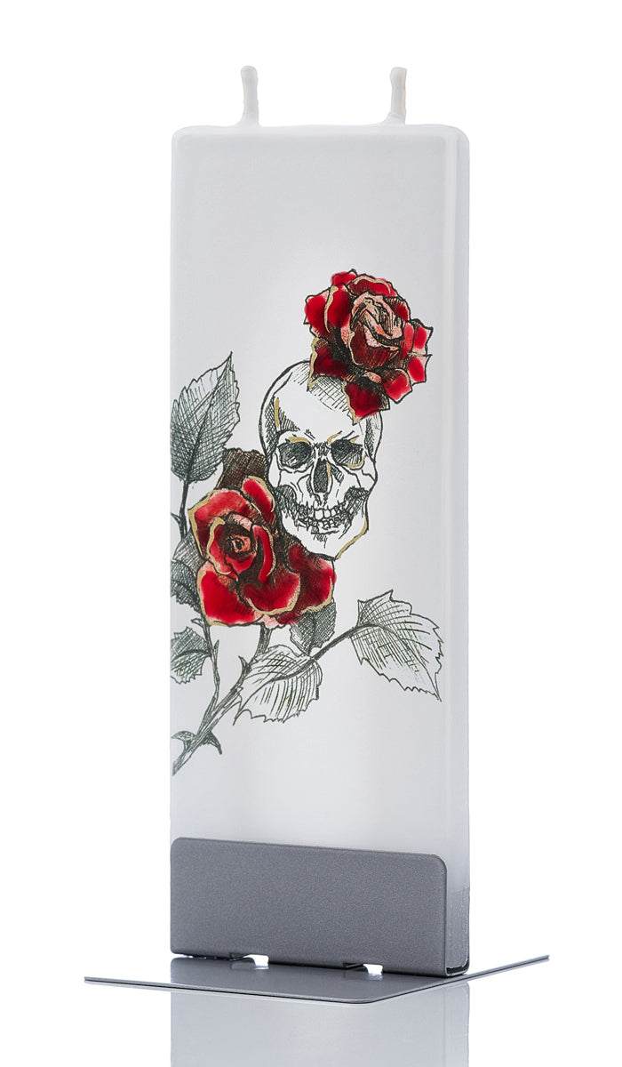 Skull With Red Roses